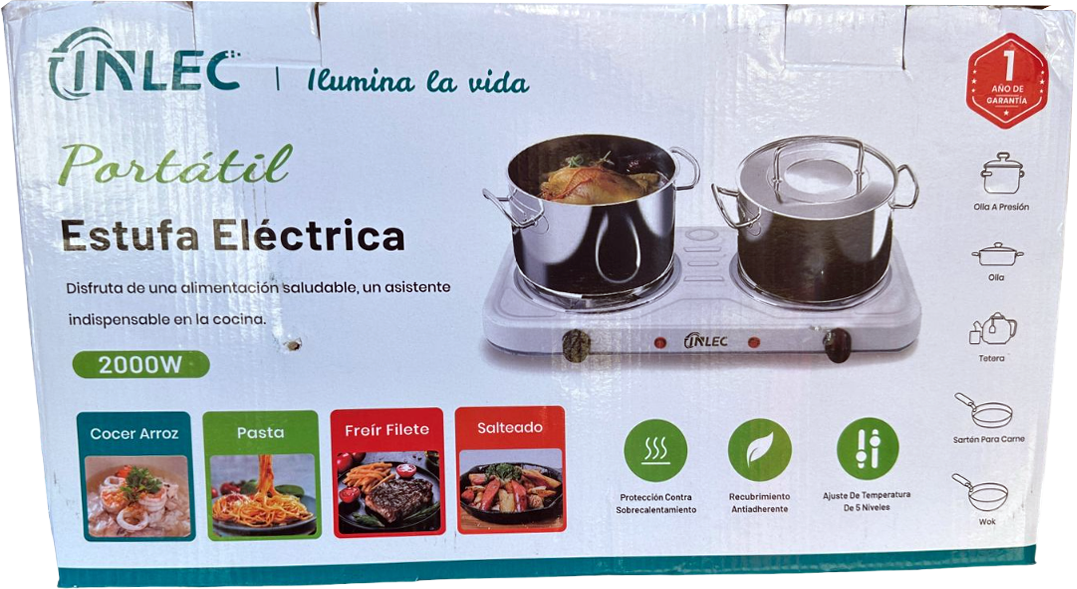 Cocina electrica 2 hornillas